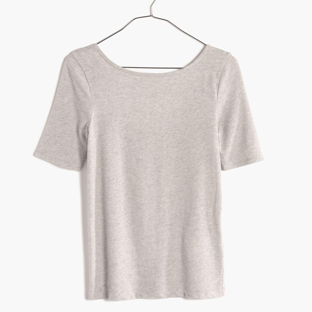 Scoop Back Fitted Tee - Picture 2 of 5